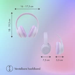 imoshion Kinder Koptelefoon LED - Bluetooth en Decibelbegrenzer - Draadloze Koptelefoon Kinderen — thumbnail 2