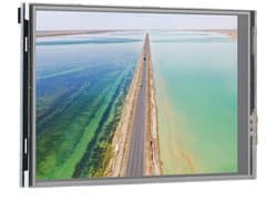 Verbeterde HD-versie, energiezuinig resistief touchscreen-monitor voor Raspberry Pi, brede compatibiliteit, 3,5 inch monitor, compatibel met Pi 4B / 3B+ / 3B / 2B