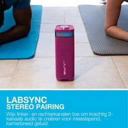 JLab Jbuds Bluetooth Speaker Draadloos - Draagbare Muziekbox - 12 uur Batterijduur - 30 Watt - Bass Boost - IPX6 Waterproof - Multipairing - Instelbare Party Lights - App Equalizer - Roze — thumbnail 2