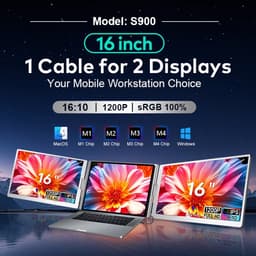 Tri Screen Laptop S900 - 16 Inch Extender — thumbnail 5
