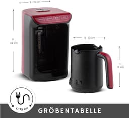 VIN® - Turkse Koffiezetapparaat - Koffiezet Apparaat Voor Turkse Koffie – Koffiemachine Met Stijlvol Ontwerp – Koffiepot – Makkelijk Te Reinigen – Veel Schuim — thumbnail 2
