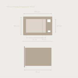 Inbouw Magnetron met Grillfunctie 25L Digitaal RVS Look — thumbnail 5
