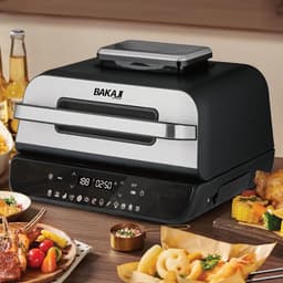 XXL Heteluchtfriteuse Combi met Grillpan - 6L Capaciteit en 6 Kookstanden - 1800W — thumbnail 2