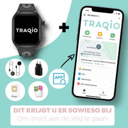 Traqio TRQ08 - smartwatch kinderen - gps horloge kind - kinderhorloge bellen - gps tracker kinderhorloge - kinderhorloge met gps - kinderhorloge - Zwart — thumbnail 3