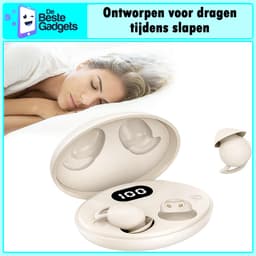 De Beste Gadgets Invisible Sleep Earbuds – Draadloze Bluetooth 5.4 Slaap Oordopjes | Kleine oordopjes | Kleine Oortjes | Comfortabel, Geluidsisolerend & Onzichtbaar | Ideaal voor Zijslapers – 24 Uur Speeltijd - Kaki — thumbnail 5