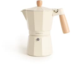 CREATE - Italiaanse koffiezetter - Gebroken wit - Zonder inductieadapter - 9 kopjes / 450ml - THERA MOKA RETRO — thumbnail 1