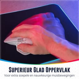Brightly® 2-in-1 RGB Gaming Muismat XXL - Draadloze Oplader - RGB LED Verlichting Muismat - USB - Antislip Muismat - 80 cm x 30 cm - Gaming Muismat - Met Verlichting - Waterproof - Extra Breed en Lang - Zwart — thumbnail 2