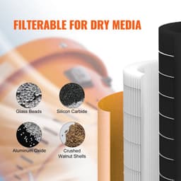 Stofafzuiger voor Zandstraalcabines - Stofafzuigsysteem met Media-Terugwinning - Vermogen 1450 W - Capaciteit 6,8 L - Universele Aansluiting - Geschikt voor Straalunits — thumbnail 5