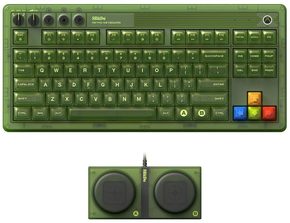 8BitDo Retro 87 Mechanical Keyboard - Xbox Edition gaming toetsenbord — afbeelding 1