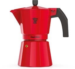 Italiaans koffiezetapparaat - PEZZETTI - ITALEXPRESS - Aluminium - 3 kopjes - Rood — thumbnail 1