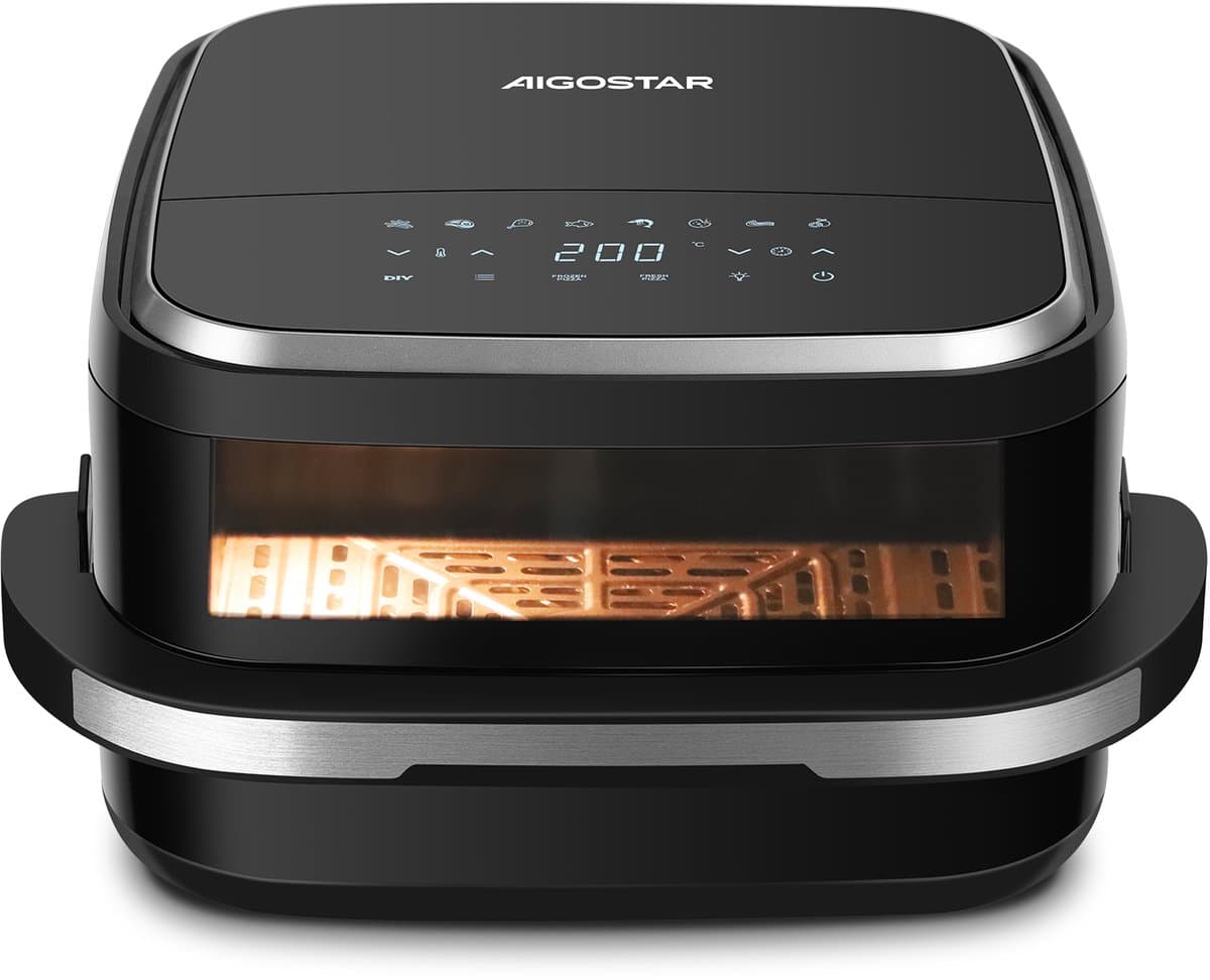 Aigostar Airfryer XL Surface - 4L - Voor Pizza - Zwart — afbeelding 1