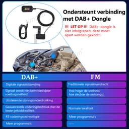 HexinexMarket Quad-Core autoradio Geschikt voor Fiat 500 (2007-2015) - Draadloos CarPlay, Android Auto, multimediaspeler, 2GB+64GB, Black — thumbnail 2