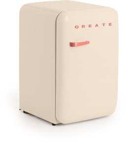 CREATE - Koelkast in retrostijl - Gebroken wit - Handvat Terracotta - FRIDGE RETRO 107L — thumbnail 3