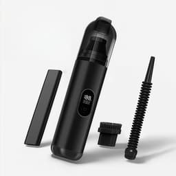 Handstofzuiger - Handstofzuiger draadloos - Mini stofzuiger -Draadloze stofzuiger - Kruimeldief - 3 opzetstukken - Dubbele zuig- en opblaasstand - 2600mAh accu - Geluidsarm ABS-behuizing - Thuis - Auto - Draagbaar - Oplaadbaar - Zwart — thumbnail 1