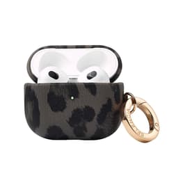 Selencia Sabi Case met panterprint - Hoesje geschikt voor AirPods 3 (2021) - Midnight Black — thumbnail 1