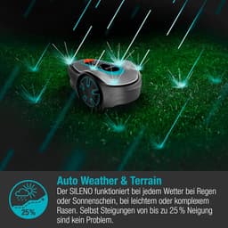 Slimme Robot Grasmaaier voor Middelgrote Tuinen tot 500 m² met Bluetooth Connectiviteit, Stil Geluid 57 dB, CorridorCut voor Strakke Hoeken, Automatisch Weer- en Terrainanpassing, Volledig Automatisch – — thumbnail 1
