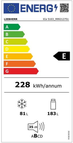 Liebherr ICe 5103 Pure Ingebouwd 264 l Wit — thumbnail 2
