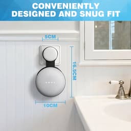 YONO Houder geschikt voor Google Nest Mini – Wall Mount – Zwart — thumbnail 5