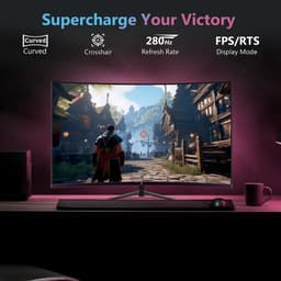 Z-EDGE UG27P 27 Inch Gebogen Game Monitor - 1500R Gebogen Scherm - FHD 1920x1080 Resolutie - 280Hz - MPRT 1ms - HDMI 2.0 & DisplayPort 1.2 - Zwart — thumbnail 5