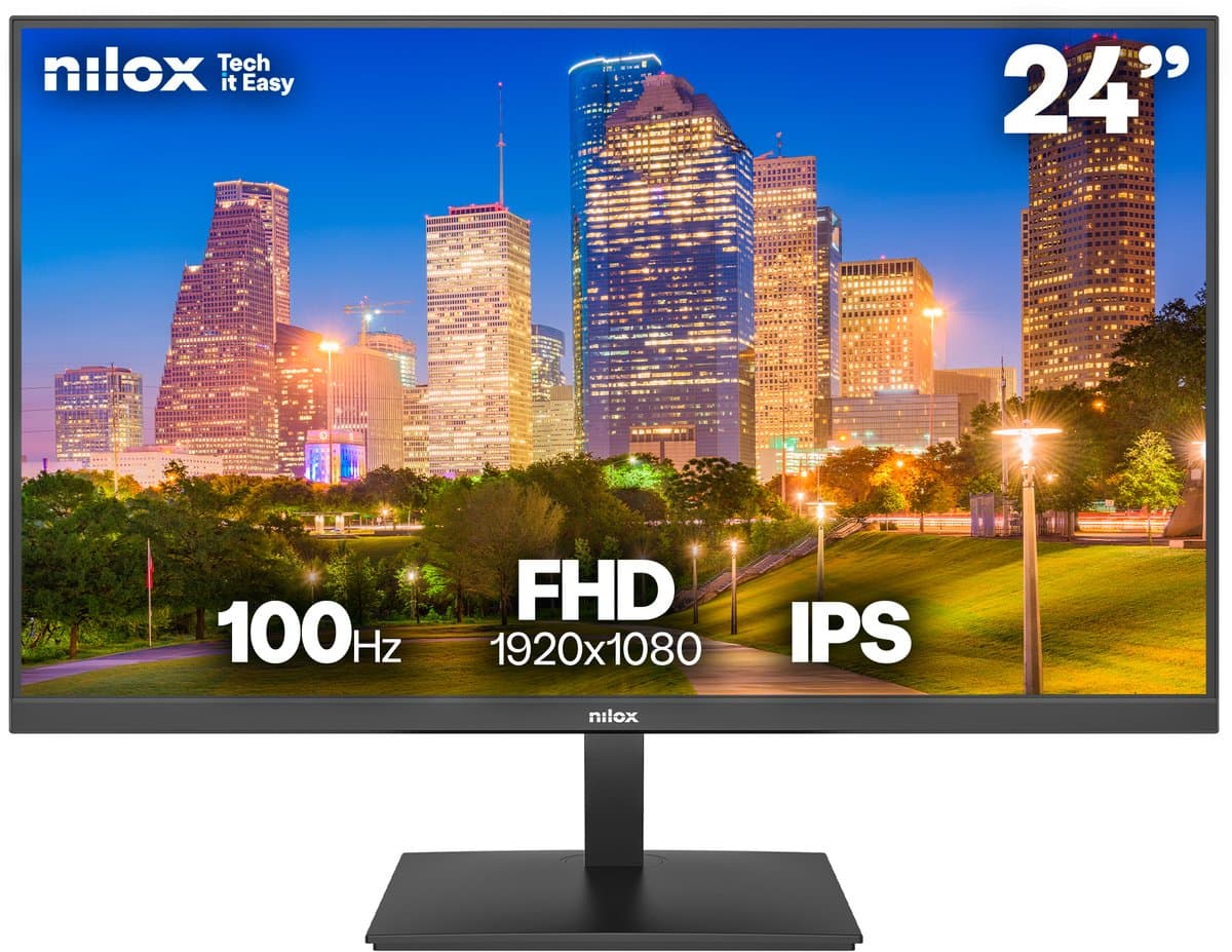 Nilox NXM24FHD1202 computer monitor 60.5 cm (23.8") 1920 x 1080 pixels Full HD Zwart — afbeelding 1