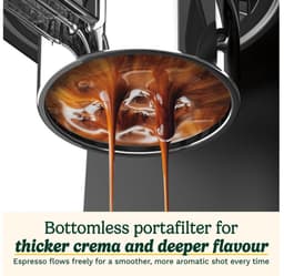 Cuisinart Espresso Bar Slim EM160E – Espressomachine – 15 bar – Stoompijp – Cold Brew – Zilver — thumbnail 2