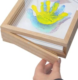Mooie Handafdruk Set voor Kinderen, Familie en Baby – Inclusief 4 Kleuren Klei voor een Duurzaam Souvenir — thumbnail 2