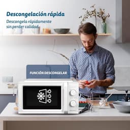 Magnetron - Compacte oven - Snel eten opwarmen - 5 standen en ontdooien - 20 liter inhoud - Zwart — thumbnail 3