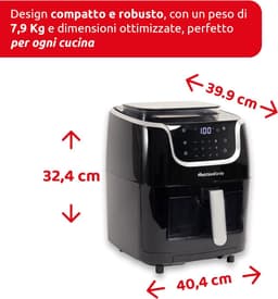 3-in-1 Luchtfriteuse met Stoomkoker 6,5L Digitaal Display en 30 Programma's — thumbnail 3