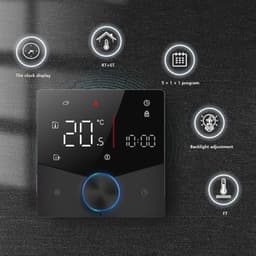Wi-Fi Thermostaat met Touchscreen - Programmeerbare Draadloze Thermostaat voor Verwarming — thumbnail 3