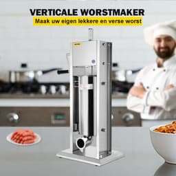 Vevor Worstenvuller 5 Liter - Worstmachine - Worstmaker - Worst Maken - RVS — thumbnail 5