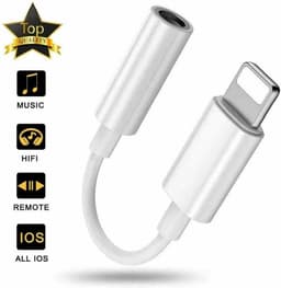 Bluetooth Apple Lightning naar 3,5 mm oordopjes earphones  aansluiting converter adapter voor iPhone en iPad ook IOS 13 voor muziek luisteren en bellen d.m.v. Bluetooth connectie zie YouTube filmpje  onderaan. — thumbnail 4