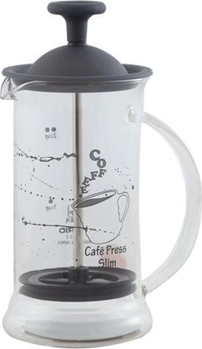 Hario Cafe Press Slim S Glas Zwart - French Press 240ml — afbeelding 1