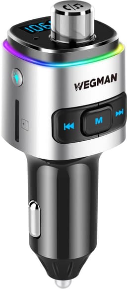 Wegman Bluetooth FM Transmitter - Autolader USB - Carkit - Bluetooth Auto Radio - SD Kaart - USB Stick — thumbnail 1