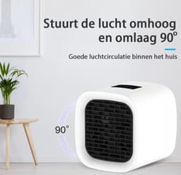 Mini Aircooler - Mini luchtkoeler - Alternatief voor mini airco of kleine airco - Wit — thumbnail 3