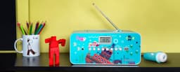 Muse M-29KB - Draagbare radio/CD-/MP3-speler met microfoon | karaoke | voorkeuzezenders | ideaal voor de kinderen| blauw — thumbnail 5
