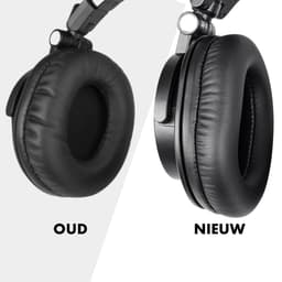 Phreeze Oorkussens Geschikt voor de Audio Technica ATH-M50X M50XBT M50RD M40X M30X M20X MSR7 SX1 Vervangende Oor Kussens - Ear Pads Oor Kussen - Zwart — thumbnail 3
