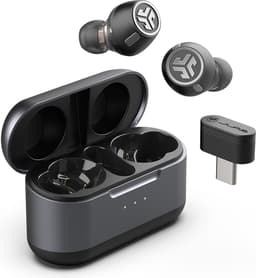 JLab Epic Lab Edition Bluetooth Oordopjes - Draadloos - Active Noise Cancelling Oordopjes - 54 uur Batterijduur - LC3 Codec - Oortjes met Bluetooth Dongle - Premium Model – Zwart — thumbnail 1
