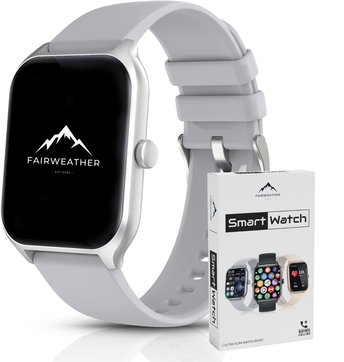 Fairweather Smartwatch Pro – Dames – HD – Stappenteller – Slaapmeter – hartslagmeter – Geschikt voor iOS en Android — afbeelding 1