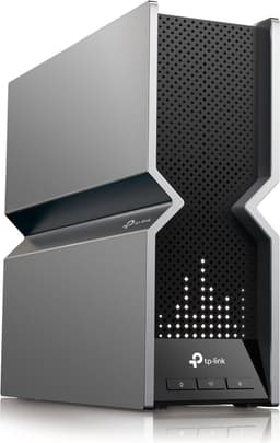 TP-LINK Archer BE800 Wi-Fi 7 tri-band draadloze router met meerdere Gigabit Ethernet-poorten, zwart roestvrijstalen behuizing — thumbnail 5
