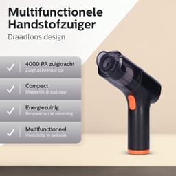 Propurify® Handstofzuiger - Kruimelzuiger - Hand stofzuiger oplaadbaar - Kruimeldief draadloos - Handstofzuiger auto - draadloos - met HEPA filter — thumbnail 2