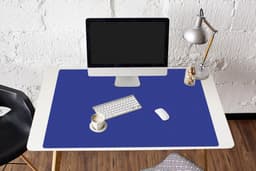 Muismat - Muismat xxl - Mousepad - Muismat blauw - Blauw - Effen - Muismat xl - Gaming muismat - 120x80 cm - Bureau onderlegger - Bureaumat - Muismat xxl blauw - Muismatten — thumbnail 4