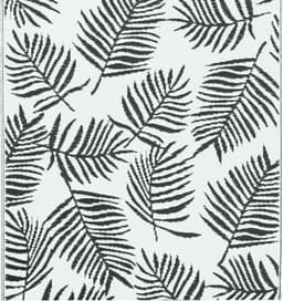 vidaXL - Buitenkleed - ARAKIL - 190x290 - cm - PP - wit - en - zwart — thumbnail 4
