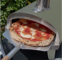 ZiiPa Pizza Oven Piana - Houtgestookt - Met Thermometer - Eucalyptus - Geschikt voor Ø 30 cm Pizza's - Roterende Pizzasteen voor Gelijkmatige Bakresultaten - Snel en Efficiënt — thumbnail 3