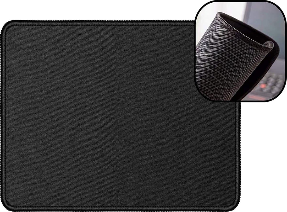 Rainbecom - Zwart - 210 x 260 x 2 mm - Small - Gaming Muismat - Antislip mat — afbeelding 1