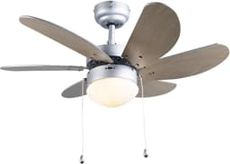 QAZQA Fresh 30 Plafondventilator met lamp - 1 lichts - 80cm - Grijs — thumbnail 5
