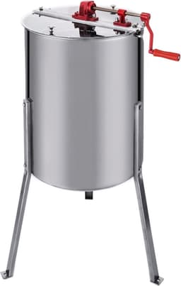 Honing Centrifuge - Handmatig - RVS - Capaciteit: 4 Honingramen - Inclusief bijenborstel - honing extractor — thumbnail 4