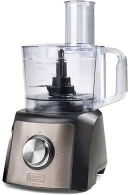 BLACK+DECKER - BXFPA1200E - Keukenmachine 1.200 W - Karaf 1,5L - 2 Snelheden/Turbofunctie - 8 Accessoires - Roestvrijstalen Afwerking - Anti-vingerafdruk - BPA-vrij — thumbnail 1