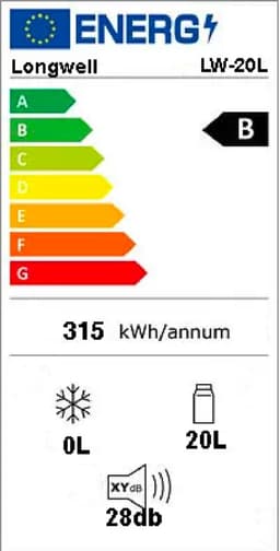 Mini koelkast 20L - Zilver - Geschikt voor auto/camper/vrachtwagen met 12v en 220v stekkers — thumbnail 2
