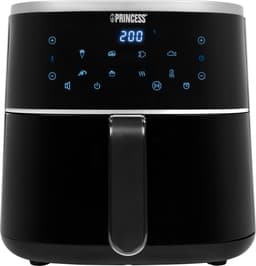 Princess Digitale Airfryer 182238 - 4 liter - PFAS vrij - Groot - Heteluchtfriteuse - Zwart - Digital Touchscreen - 8 Automatische Programma's - Inclusief in hoogte verstelbaar Grillrack — thumbnail 1