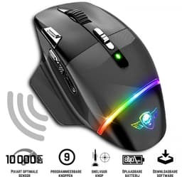 Spirit of gamer XPERT-M800 - Bluetooth Gaming Muis - Draadloze Muis - Ergonomisch - 10.000 DPI - RGB LED Verlichting - Oplaadbaar — thumbnail 3